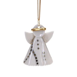 Nääsgränsgården - Engel Holly hanging, grey H 6cm