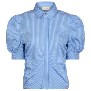 Neo Noir - Bluse - Frannie Stripe Shirt - Light Blue