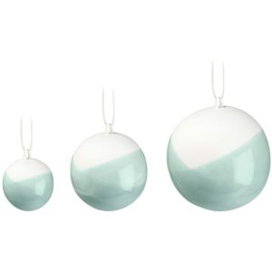 Nobili julekugler grøn 3 stk.
