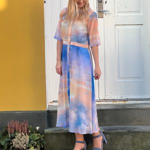 Nümph - Kjole - Kyndall Ss Skye Dress - Cerulean