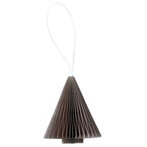 Paper Tree juletræspynt, 7 cm, brun