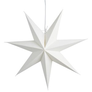 Sally julestjerne 60 cm, hvid