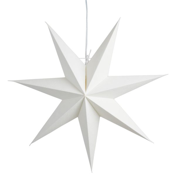 Sally julestjerne 60 cm, hvid