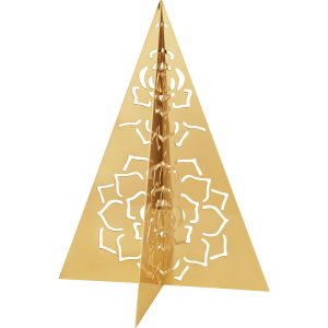 Seasonal Juletræ guld medium