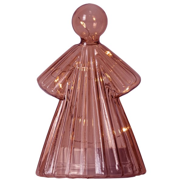 Sirius - Alberte Engel H14cm Bordeaux, 10LED