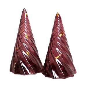 Sirius - Vilma Træ 2 stk. H11cm. Bordeaux