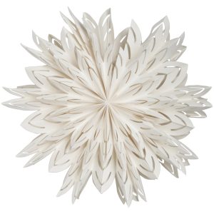 Siv julestjerne, 60 cm, hvid