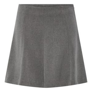 Y.A.S - Nederdel - Yas Dena Hw Skirt - Grey Melange