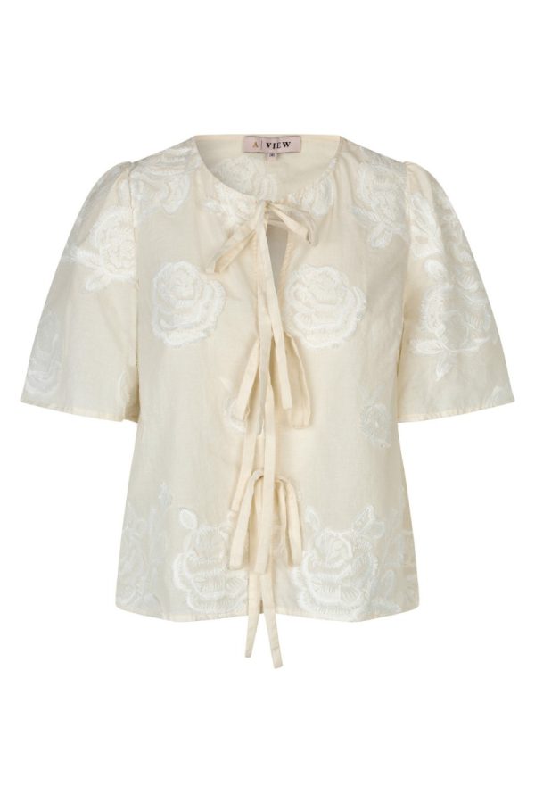 A-View - Bluse - Rosamarie Cardigan - Light sand