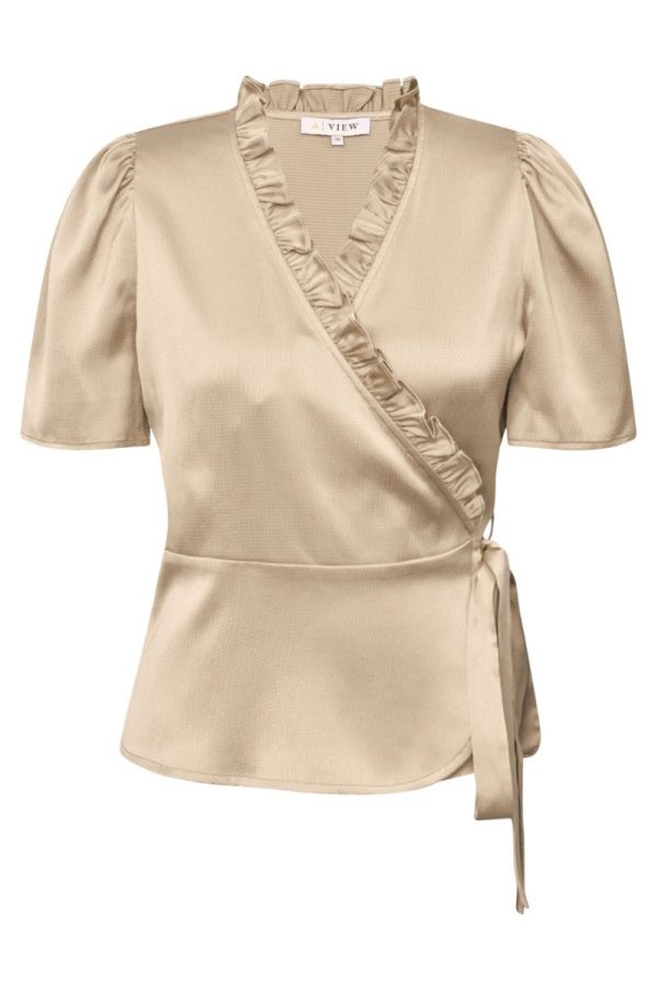 A-View - Top - Peony Blouse - Light Sand