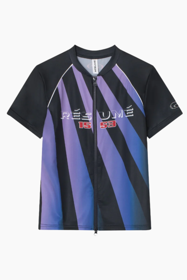 FatimaRS Tee - Navy - Résumé - Mønstret L