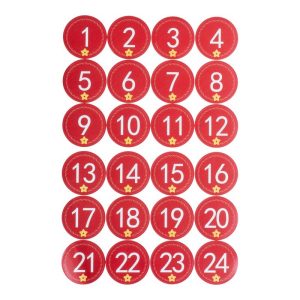 Klistermærke Julekalender