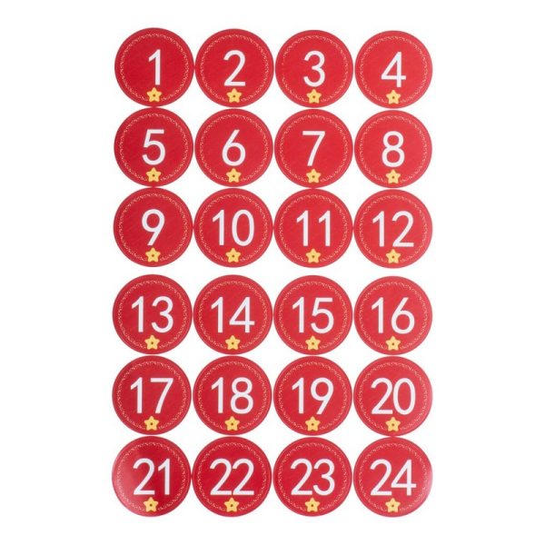 Klistermærke Julekalender