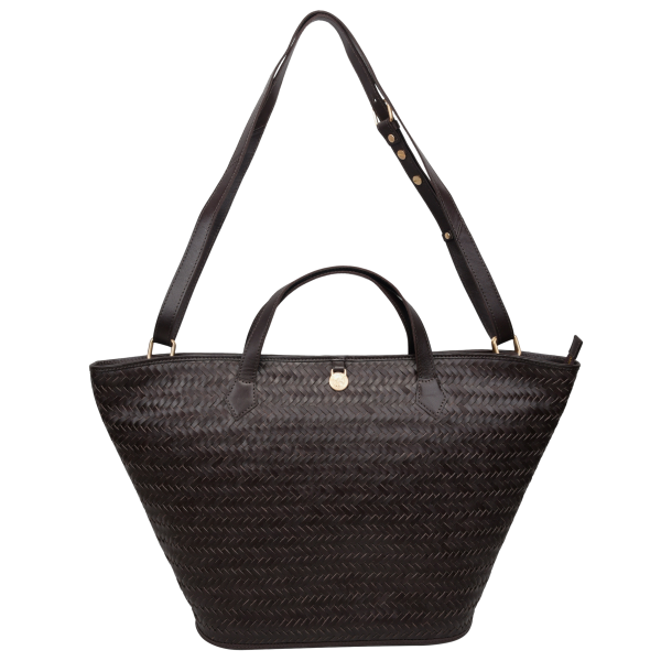 Lucca Flora shopper - mørkebrun