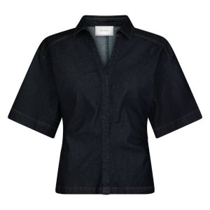 Neo Noir - Bluse - Spenda Denim Blouse - Dark Blue