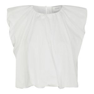 Neo Noir - Top - Ivania Poplin Top - White