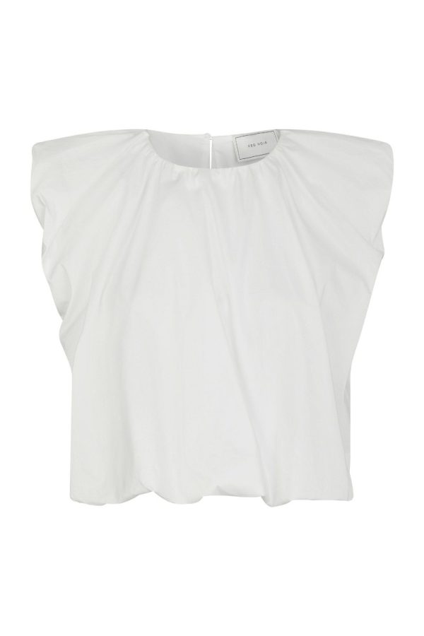 Neo Noir - Top - Ivania Poplin Top - White