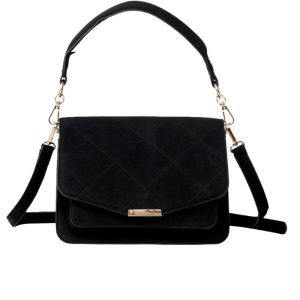 Noella - Taske - Blanca Multi Compartment Bag - Black Suede
