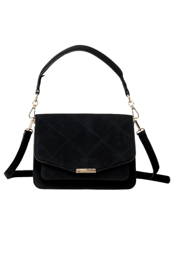 Noella - Taske - Blanca Multi Compartment Bag - Black Suede
