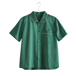 Outline Pyjama S/S natskjorte - Emerald Green