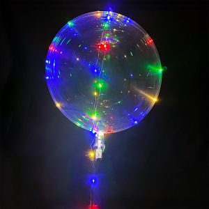 Rund LED Ballon Multifarvet