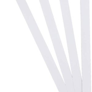 Stjernestrimler - L 45 Cm - B 10 Mm - ø 4,5 Cm - Hvid - 100 Strimler