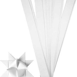 Stjernestrimler - L 73 Cm - ø 11,5 Cm - B 25 Mm - Hvid - 100 Strimler