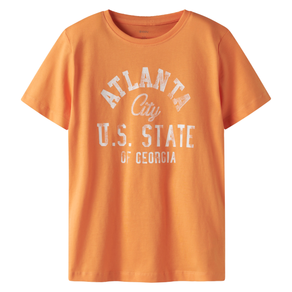 Guppy Joni Børne T-shirt - Tangerine - 122/128