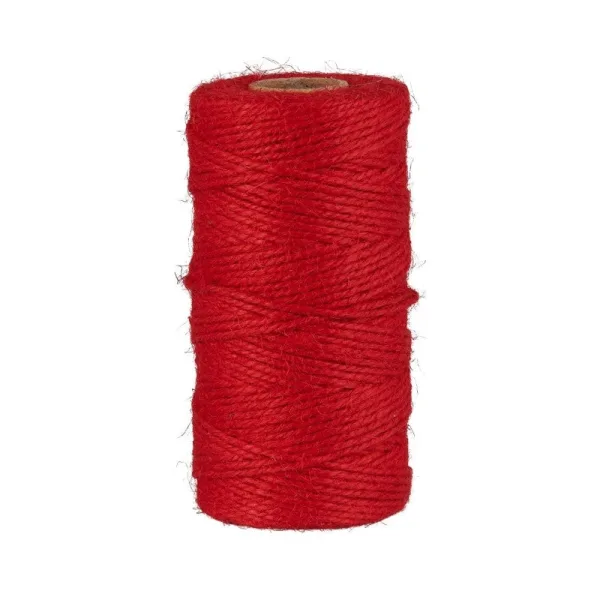 Ib Laursen - 100 m. rød jute snor