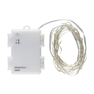 Ib Laursen - Lyskæde wire string m/40 LED lys