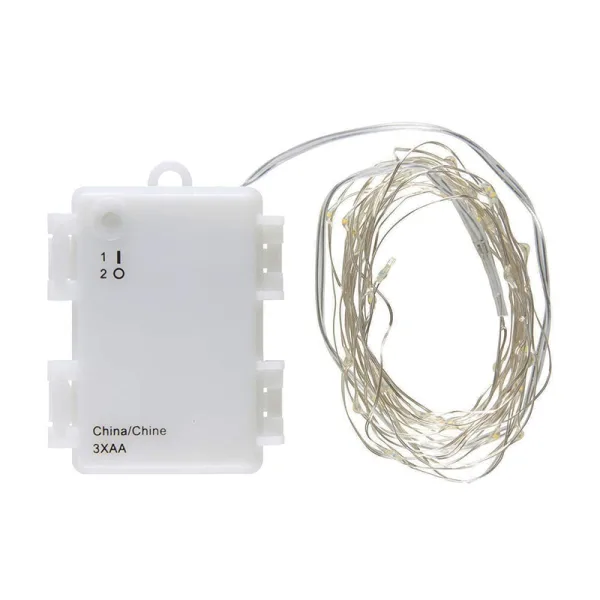 Ib Laursen - Lyskæde wire string m/40 LED lys