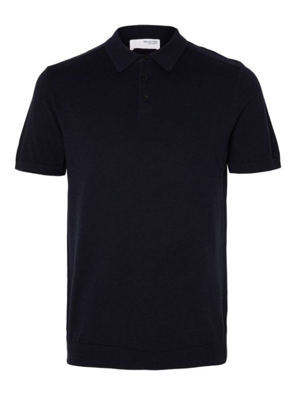 SLHBERG SS KNIT POLO NOOS