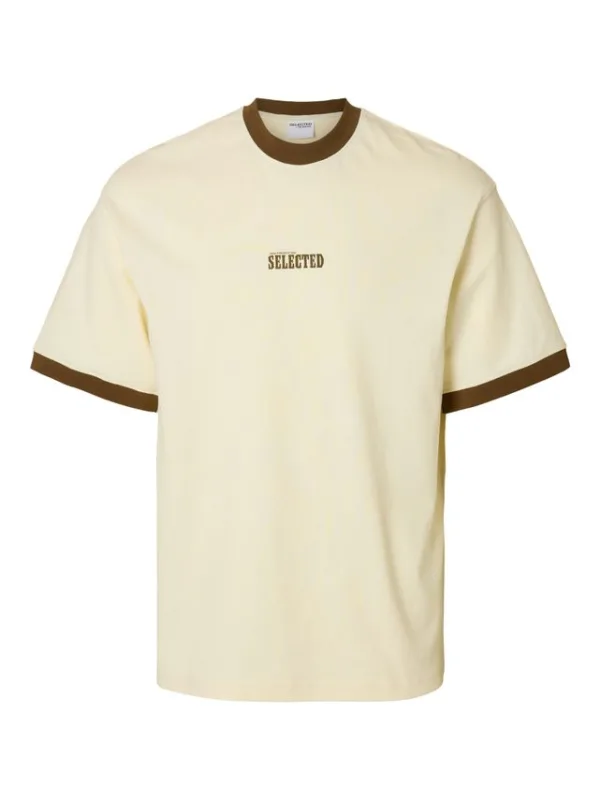 SLHRELAXJIM PRINT SS O-NECK TEE
