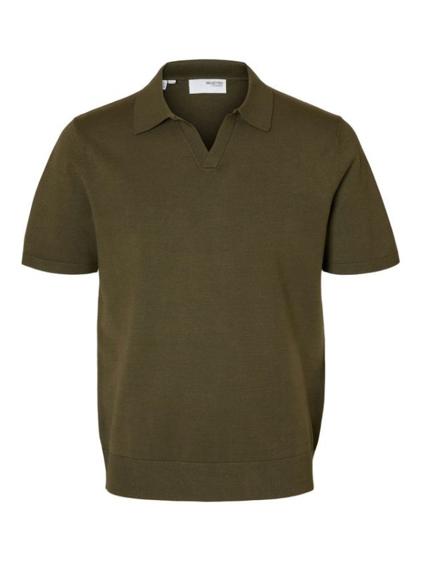 SLHTELLER SS KNIT POLO NOOS